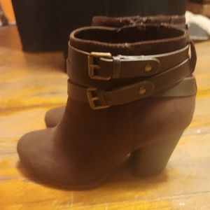 Torrid booties, brown, size 6.5 WW
